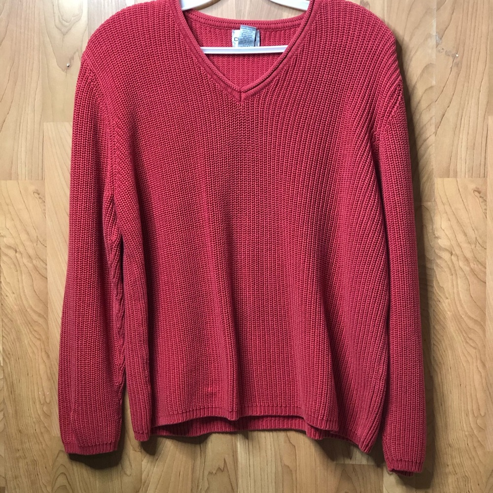 Size 3 Chico’s Long Sleeve Reddish Sweater